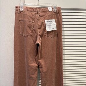 Good American Good Skate High-Rise Loose Leg Corduroy Pant – Brown (Size 14/32)